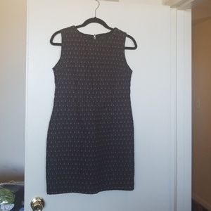 Black pink dot short dress